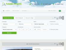 Tablet Screenshot of fabiolaimoveisceara.com.br